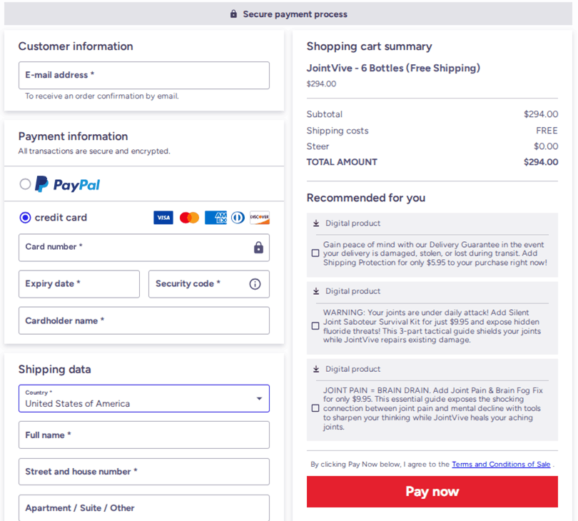 JOINT VIVE-Secure-Checkout